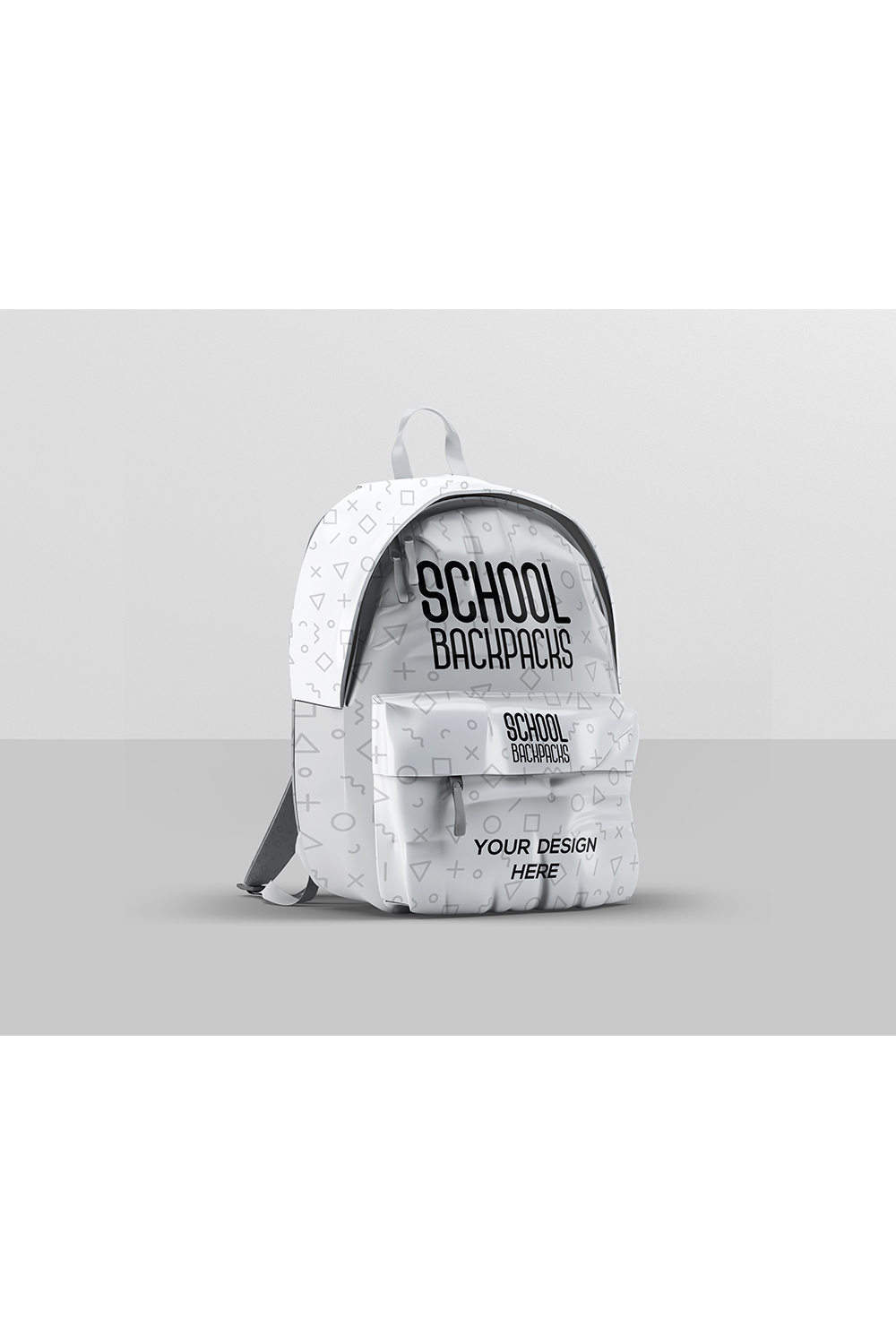 School Backpacks Mockup pinterest preview image.