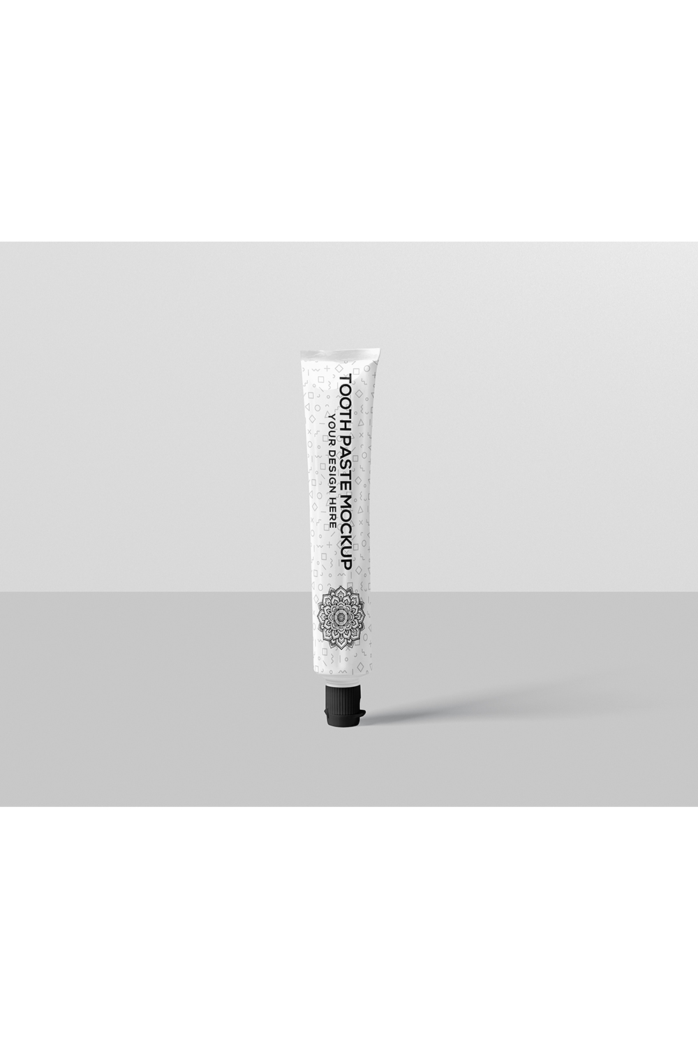 Tooth Paste Tube Mockup pinterest preview image.