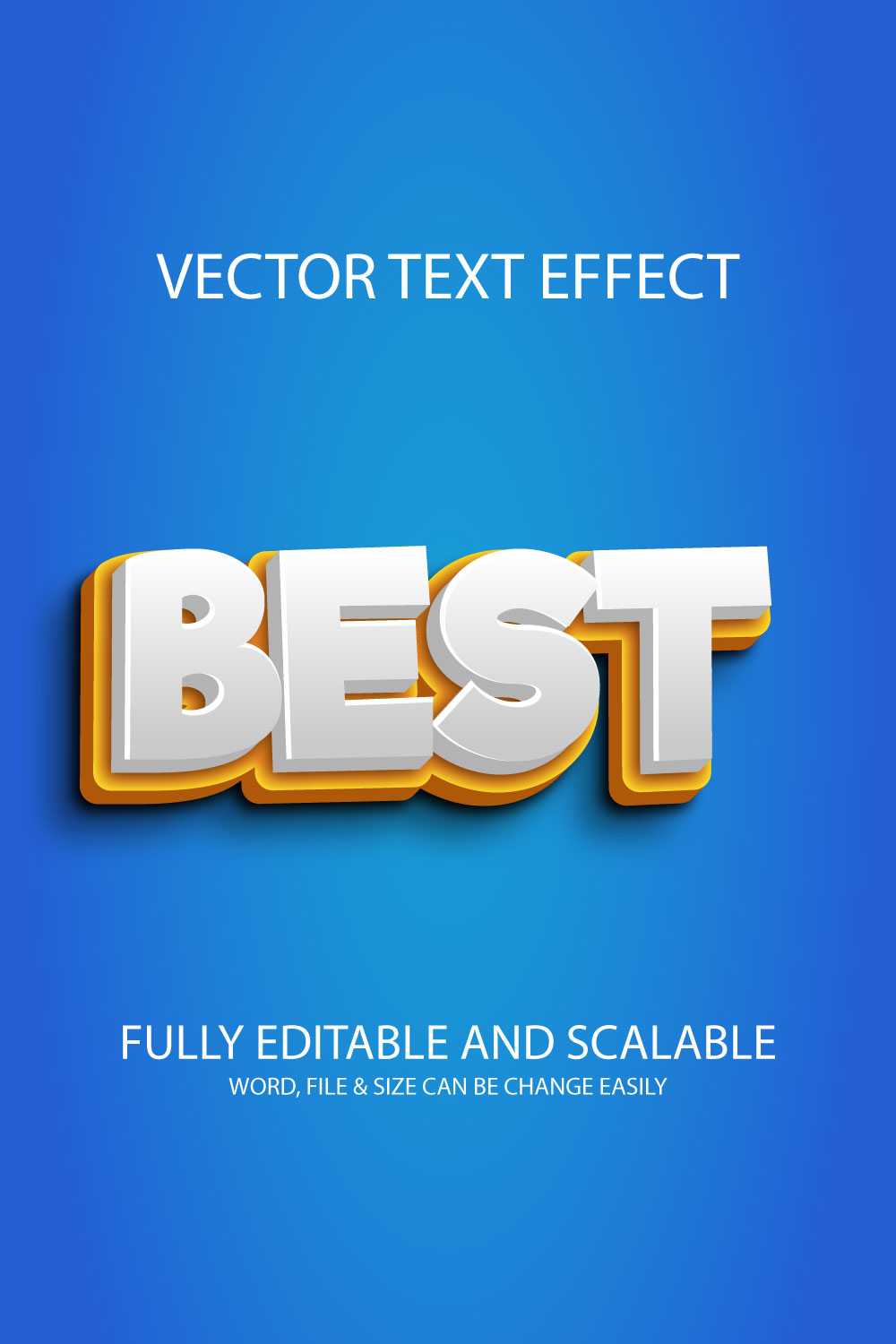 Best 3d Fully Editable Text Effect Design pinterest preview image.