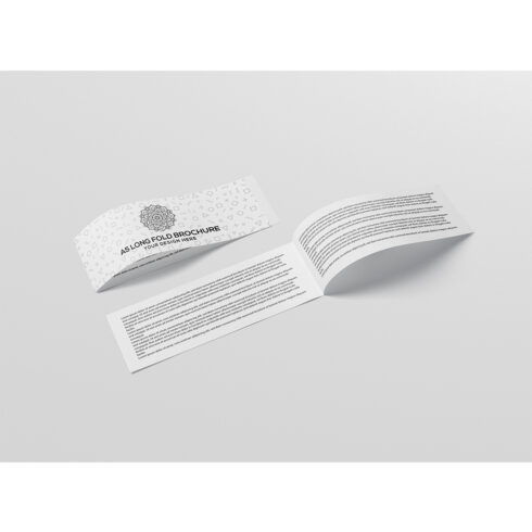 A5 Long Bi-Fold Brochure Mockup cover image.