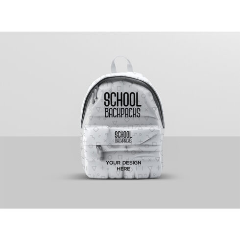 School Backpacks Mockup cover image.