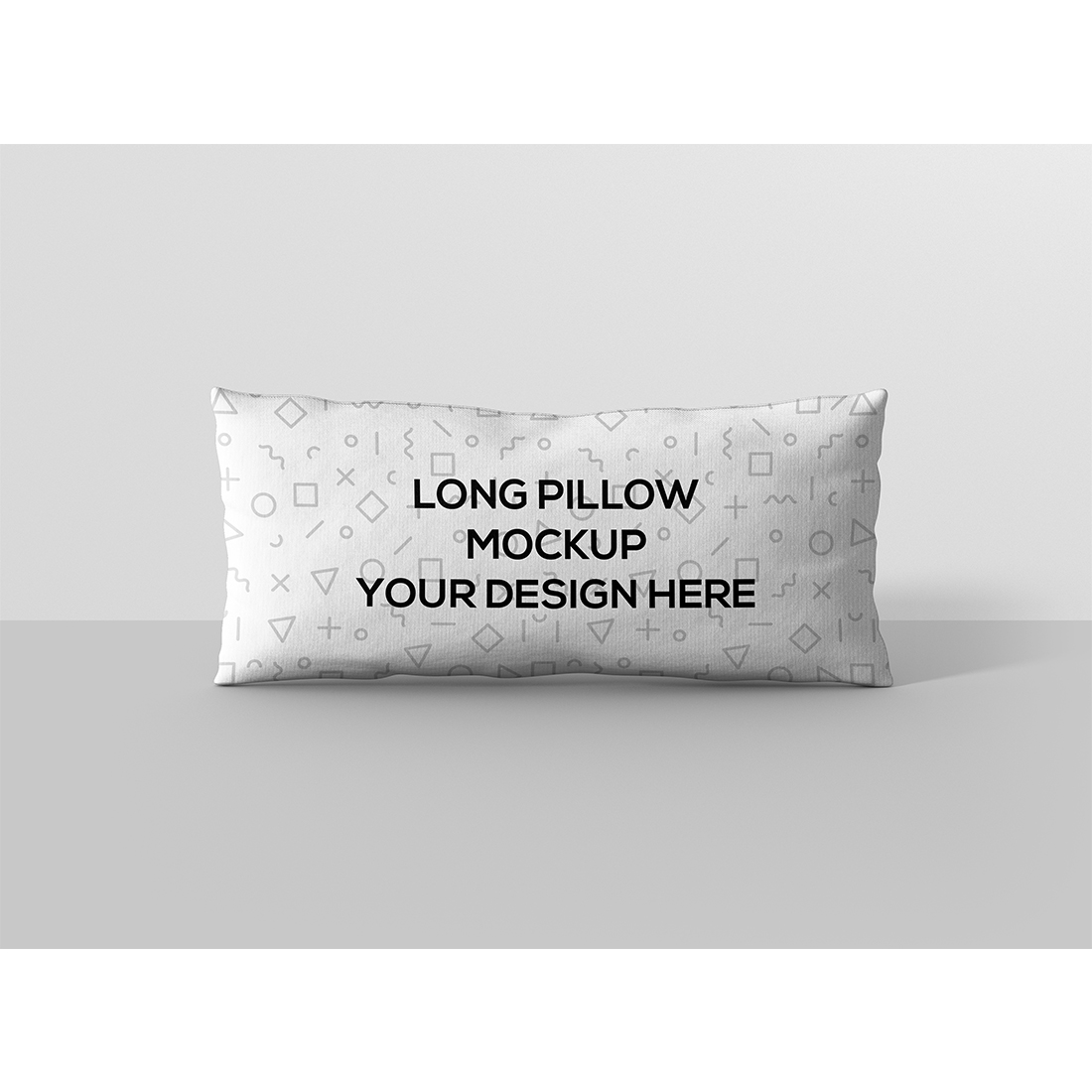 Long Rectangle Pillow Mockup cover image.