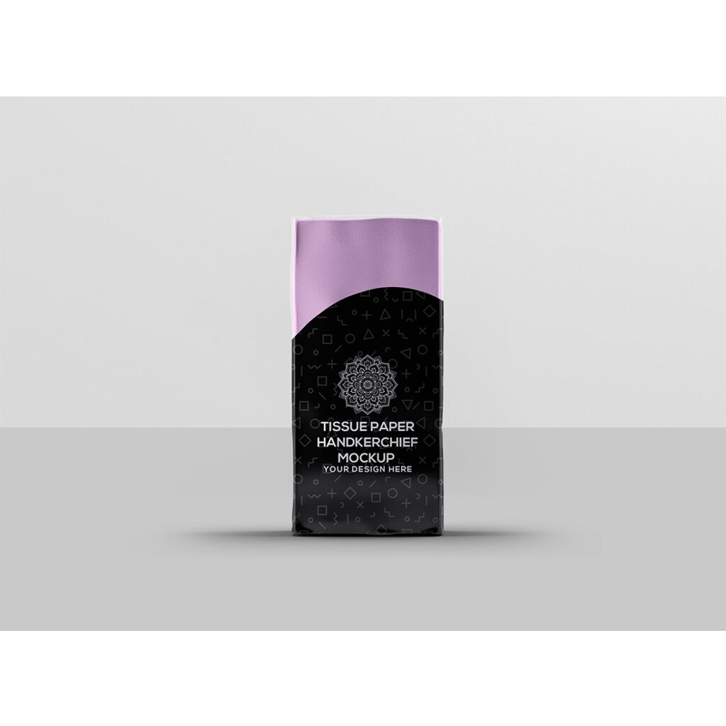 Tissue Paper Handkerchief Mock-Up - MasterBundles