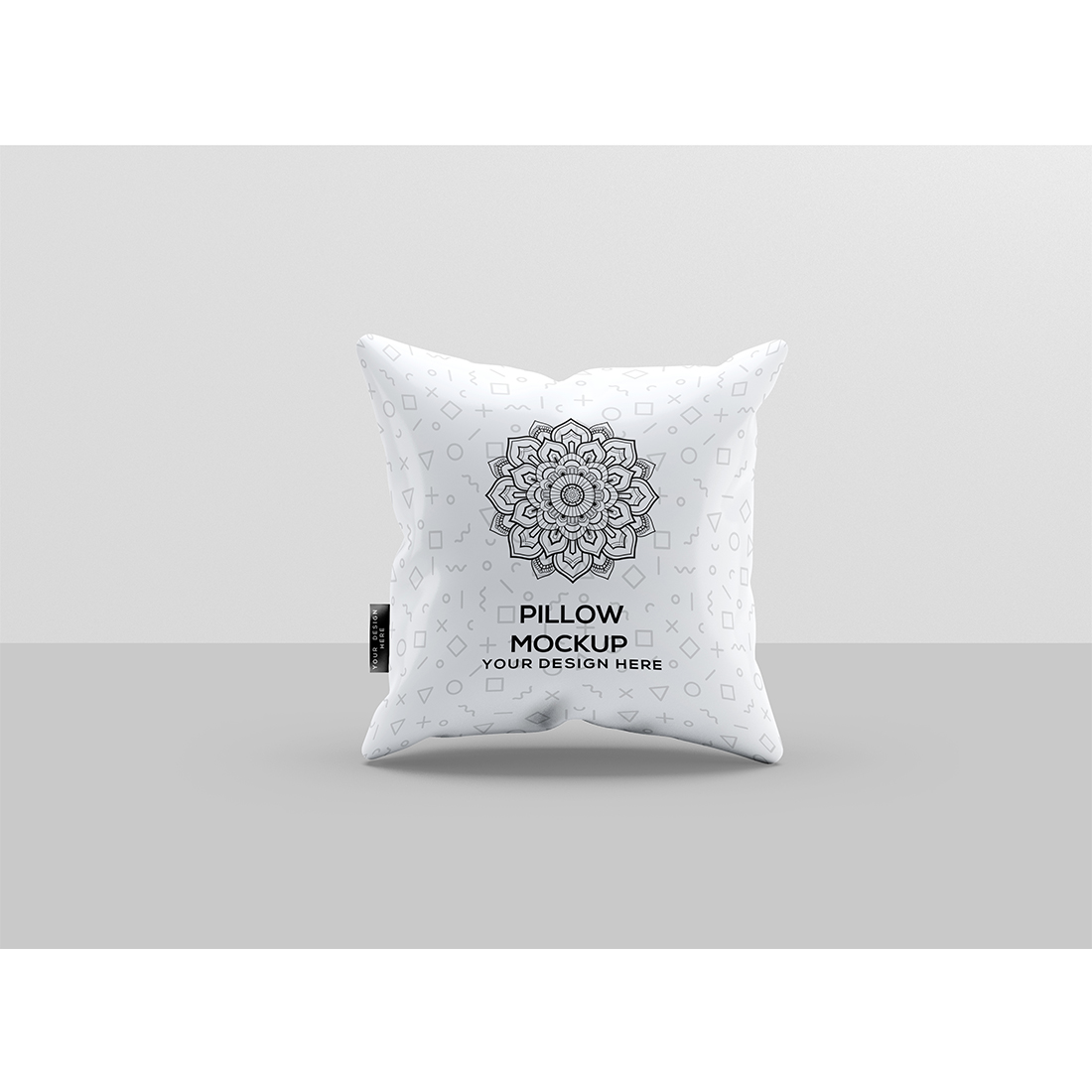Square Pillow Mockup cover image.