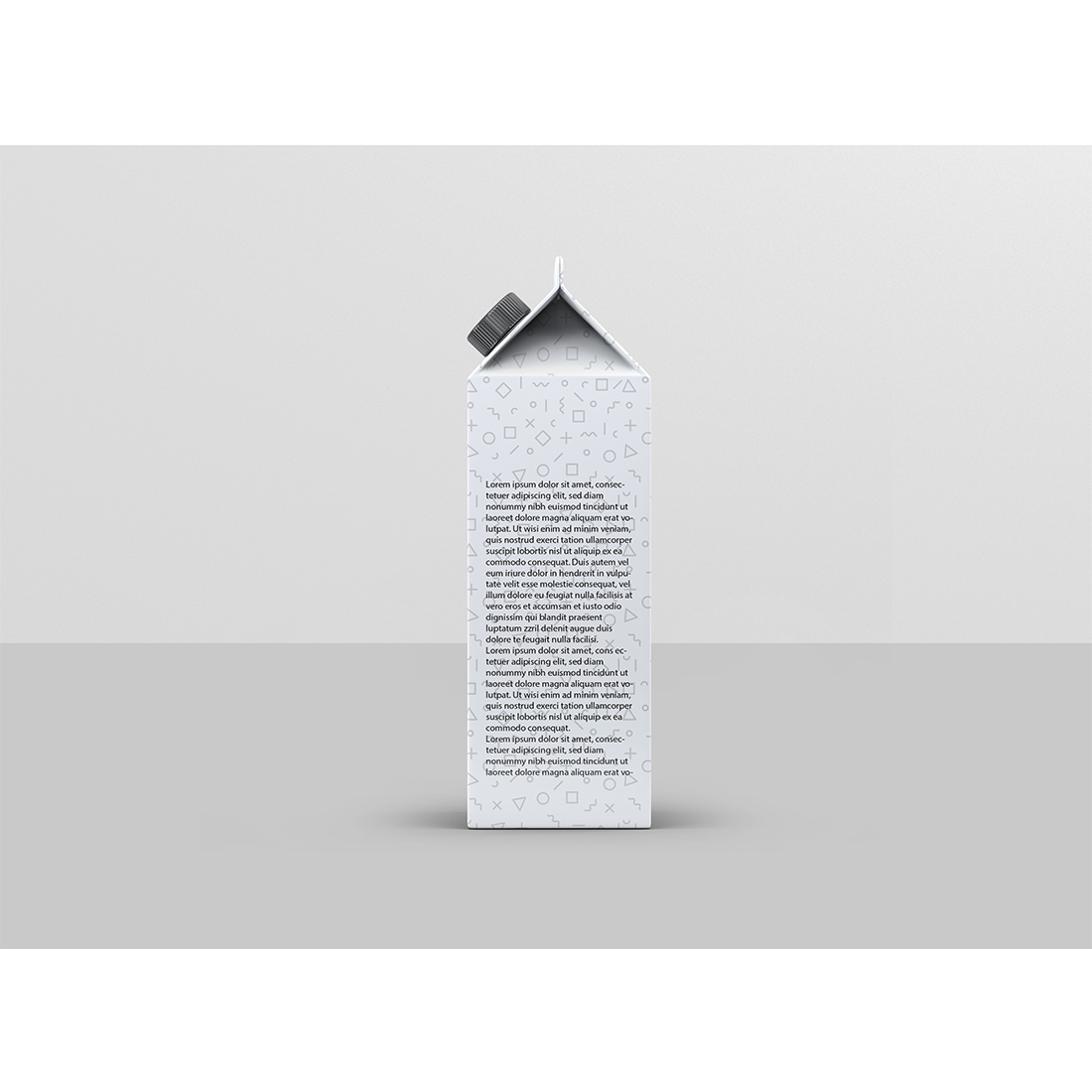 Milk or Juice Carton Mockup preview image.