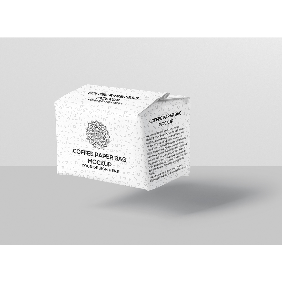 Coffee Paper Bag Mockup Small Size preview image.