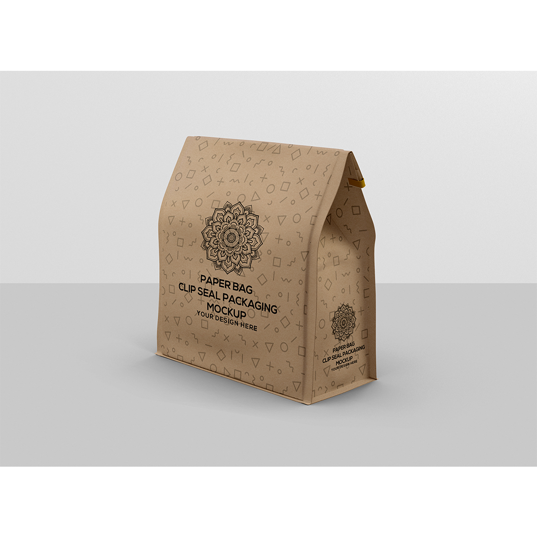 Paper Packaging Bag Mockup preview image.