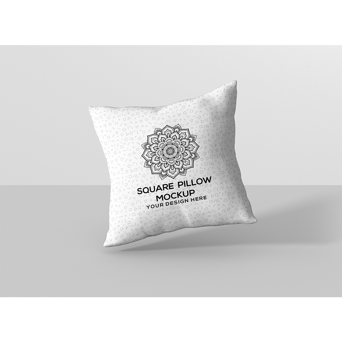 Square Pillow Mockup preview image.