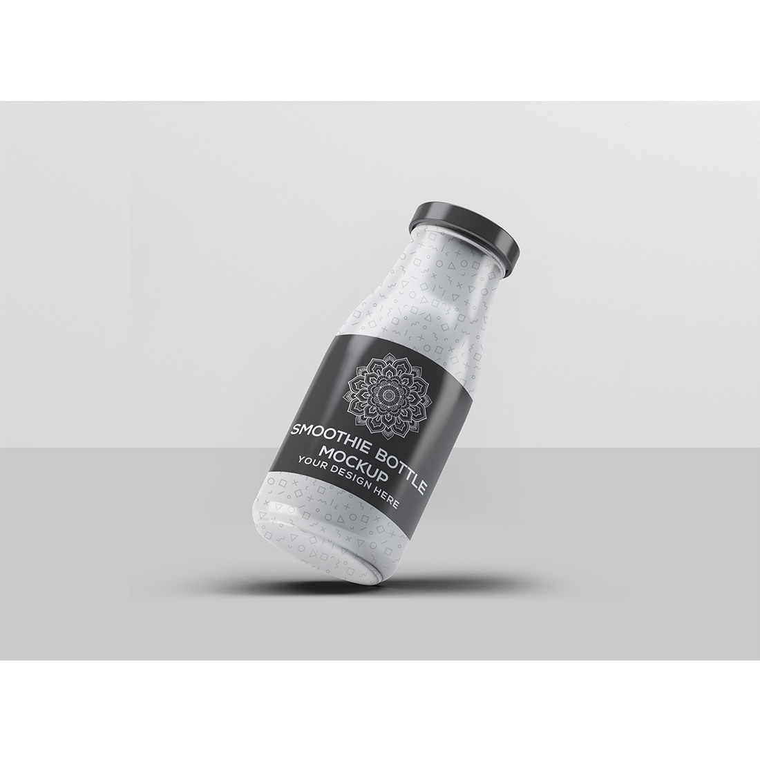 Smoothie Glass Bottle Mock-Up preview image.