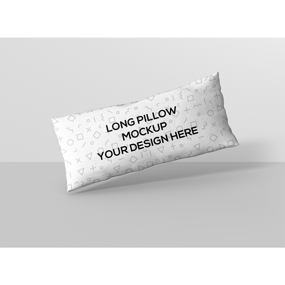 Long Rectangle Pillow Mockup preview image.