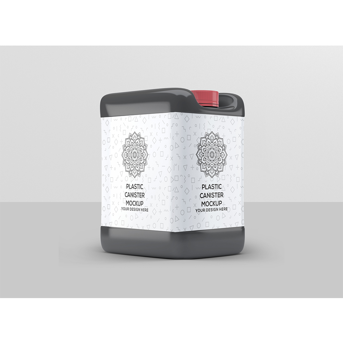 Plastic Canister Mockup preview image.