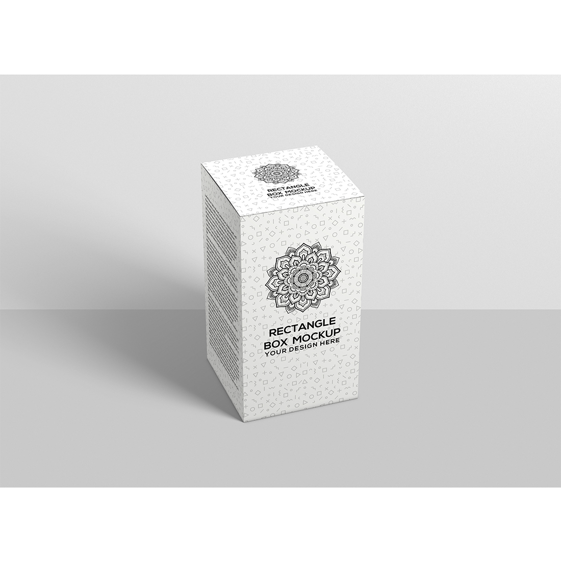 Rectangle Packaging Box Mockup preview image.