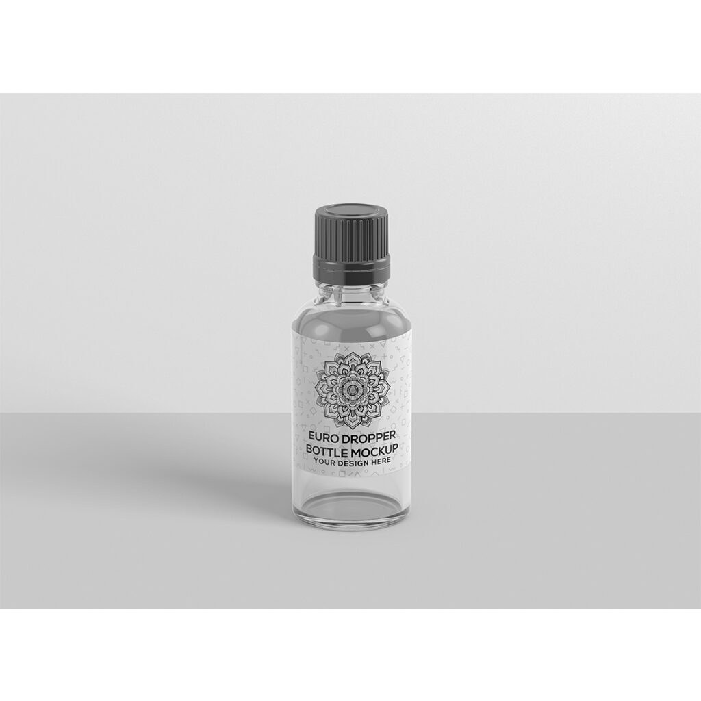 Euro Dropper Bottle with Box Mockup MasterBundles