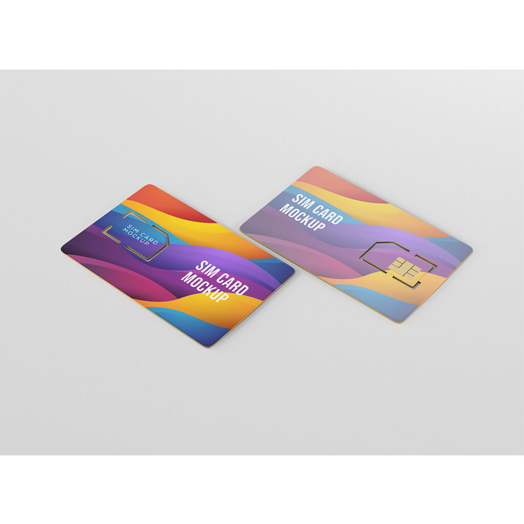 Sim Card Mockup - MasterBundles