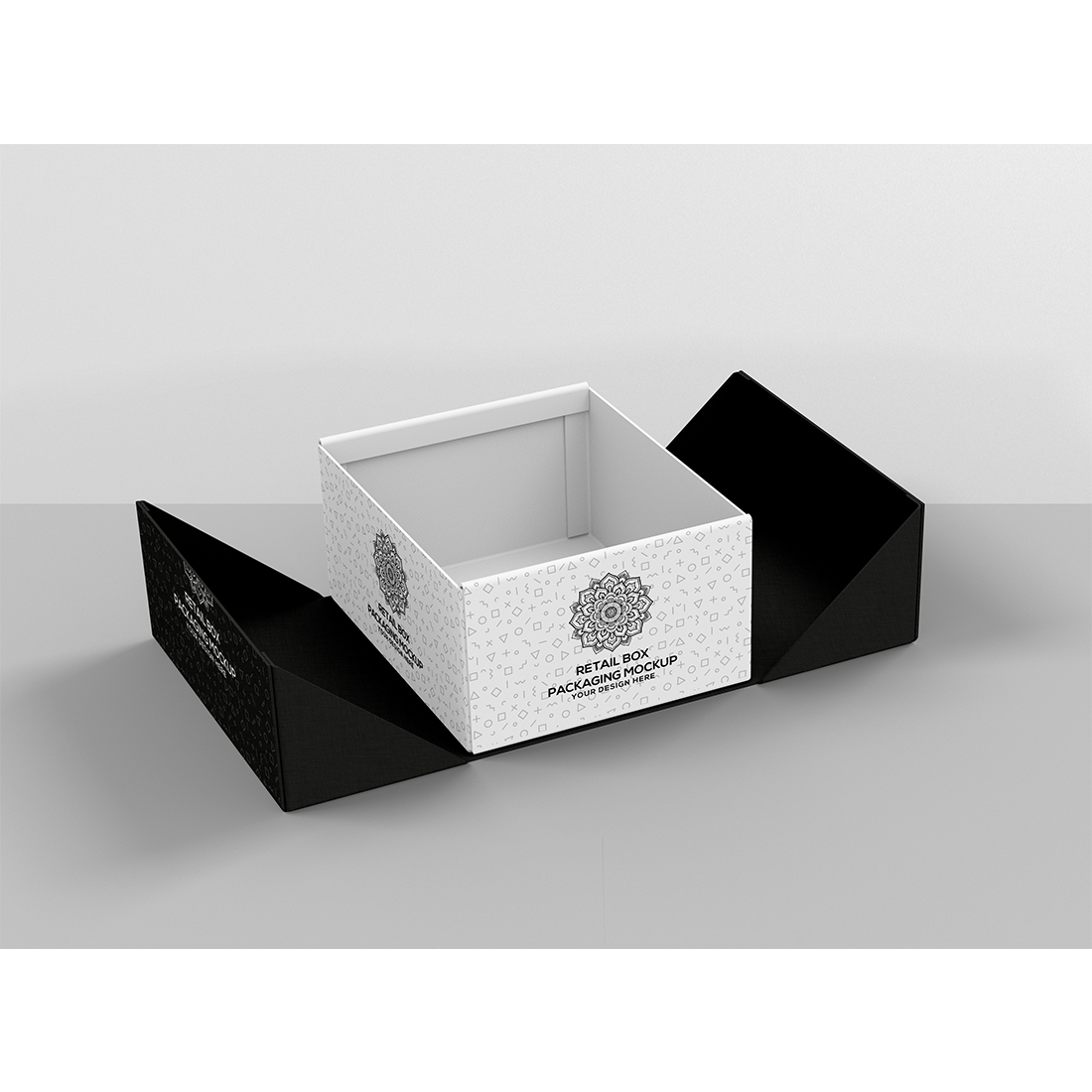 Retail Box Packaging Mockup preview image.
