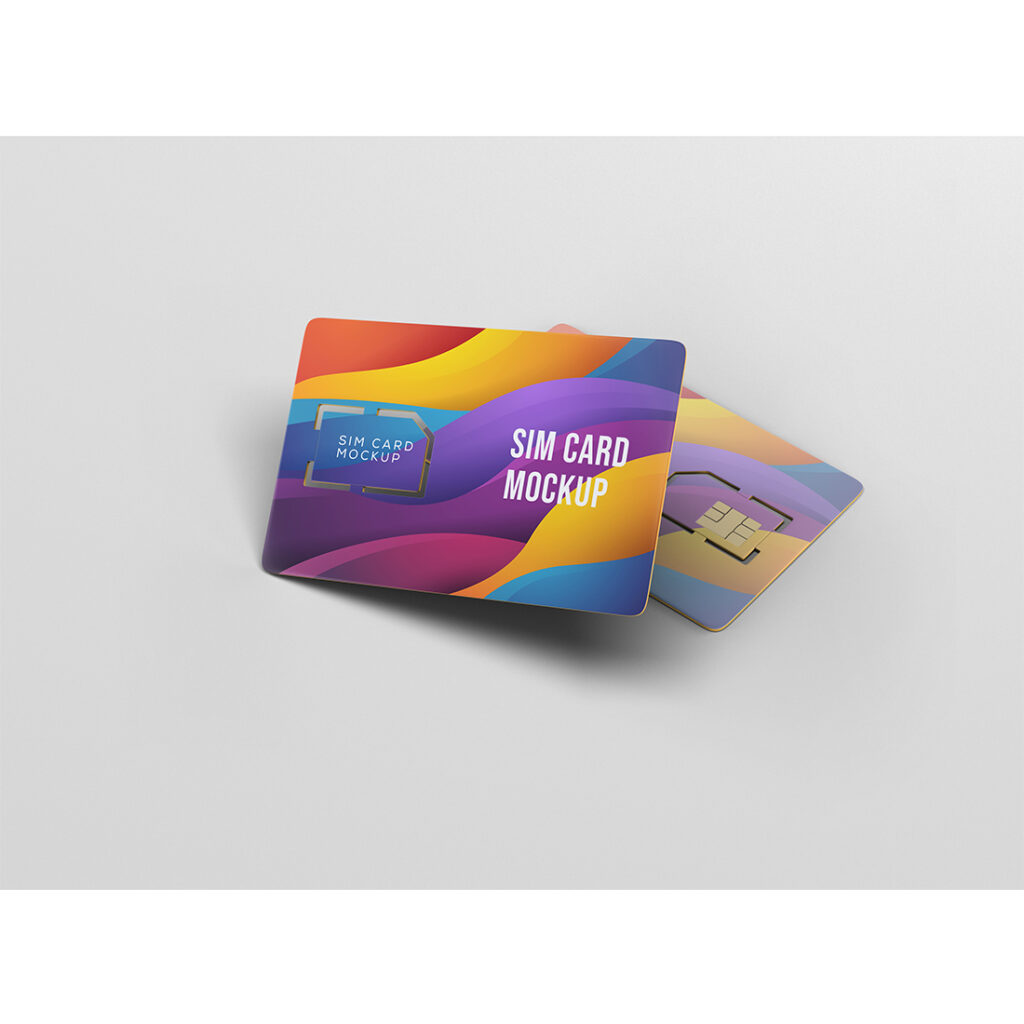 Sim Card Mockup - MasterBundles