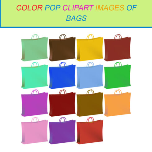 15 COLOR POP CLIPART IMAGES OF BAGS cover image.