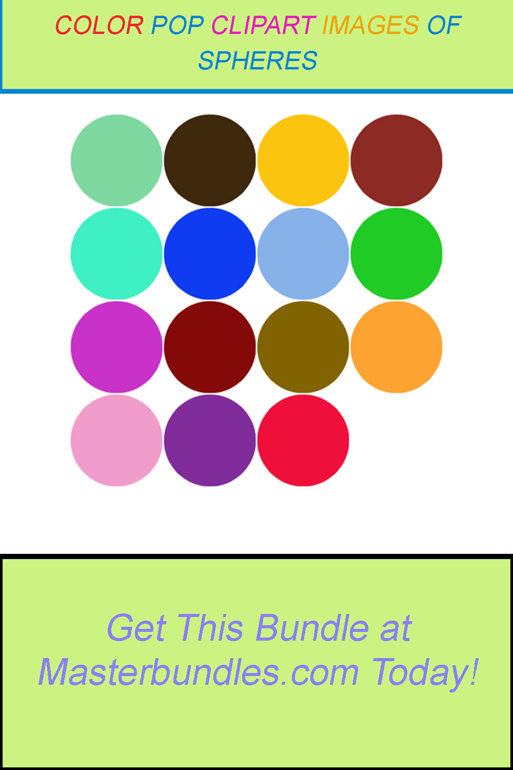 15 COLOR POP CLIPART IMAGES OF SPHERES pinterest preview image.