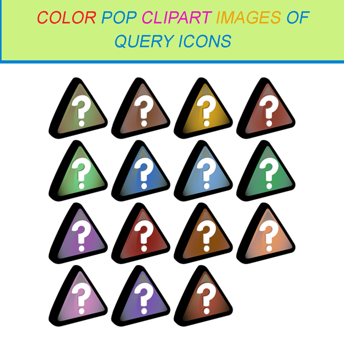 15 COLOR POP CLIPART IMAGES OF QUERY ICONS cover image.