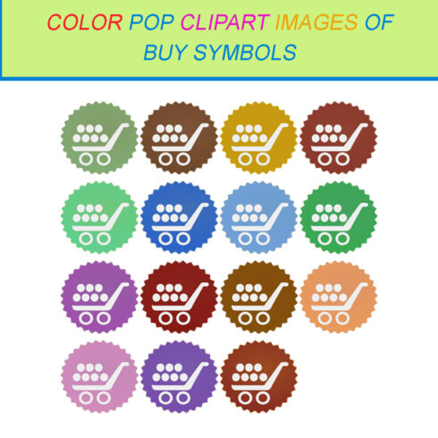 15 COLOR POP CLIPART IMAGES OF BUY SYMBOLS cover image.