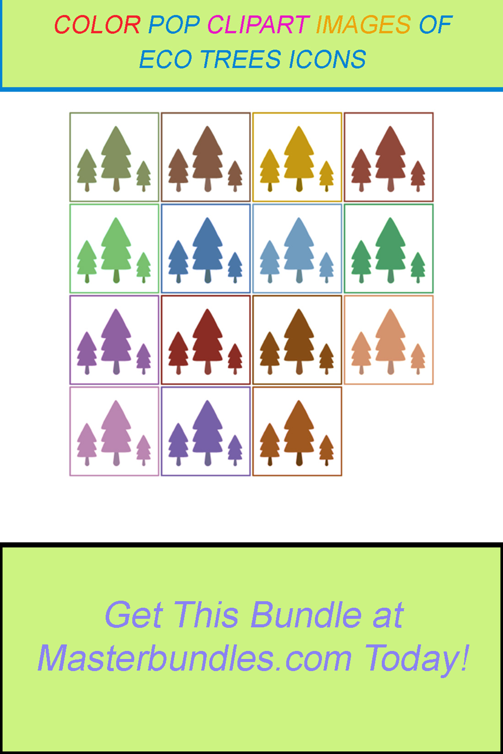 15 COLOR POP CLIPART IMAGES OF ECO TREES ICONS pinterest preview image.