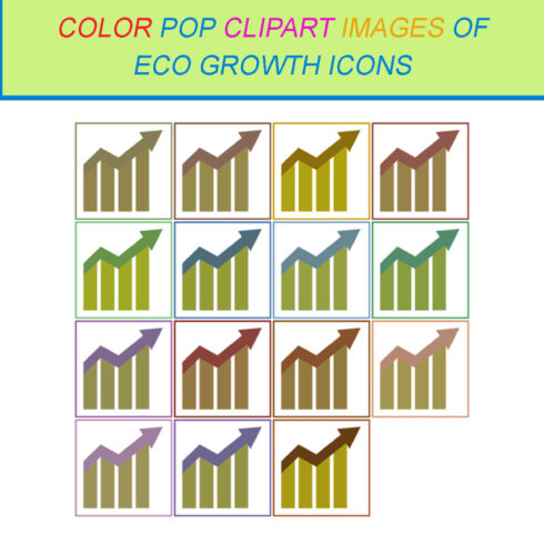 15 COLOR POP CLIPART IMAGES OF ECO GROWTH ICONS cover image.