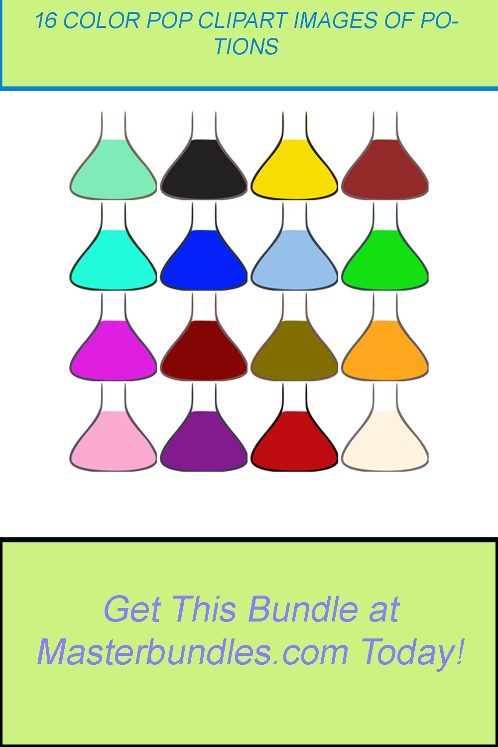 16 COLOR POP CLIPART IMAGES OF POTIONS pinterest preview image.