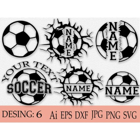 Soccer Svg Bundle, Soccer Ball Monogram Svg, Soccer Designs, Soccer Team Svg, Soccer Ball Svg, Cut File For Cricut, Silhouette cover image.
