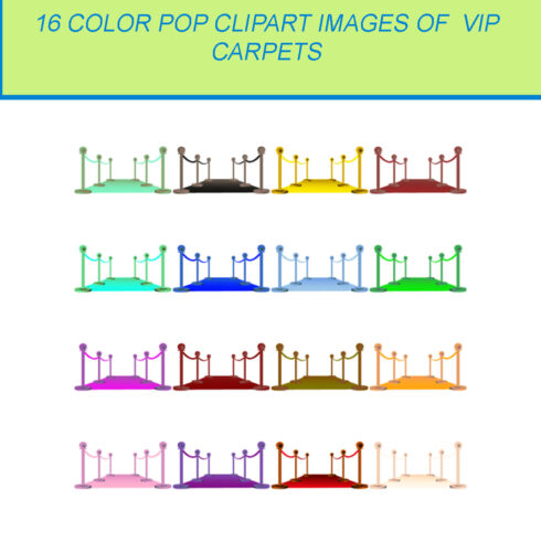 16 COLOR POP CLIPART IMAGES OF VIP CARPETS cover image.