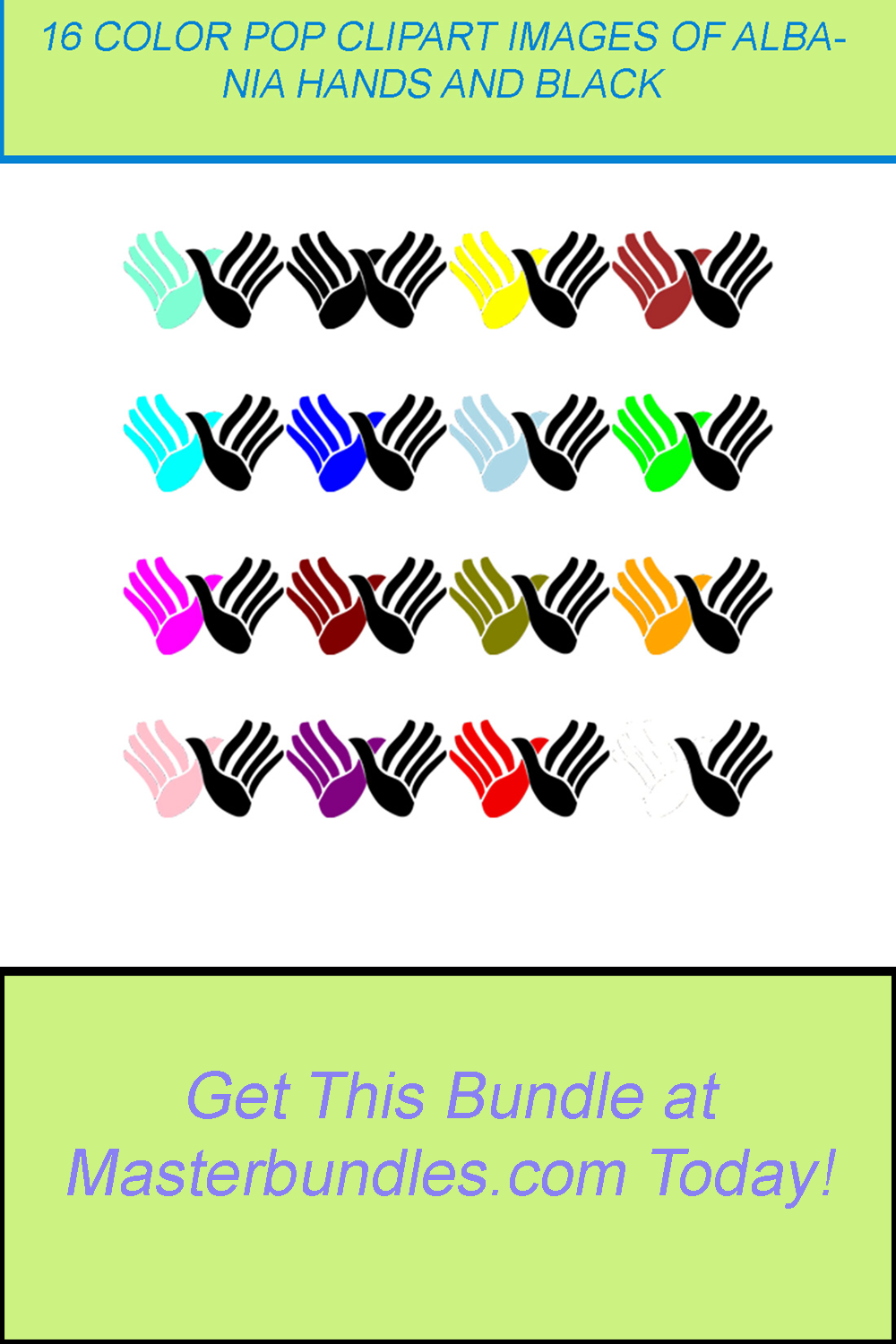 16 COLOR POP CLIPART IMAGES OF ALBANIA HANDS pinterest preview image.