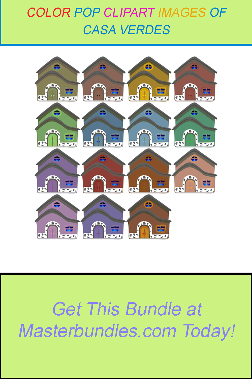 15 COLOR POP CLIPART IMAGES OF CASA VERDES pinterest preview image.