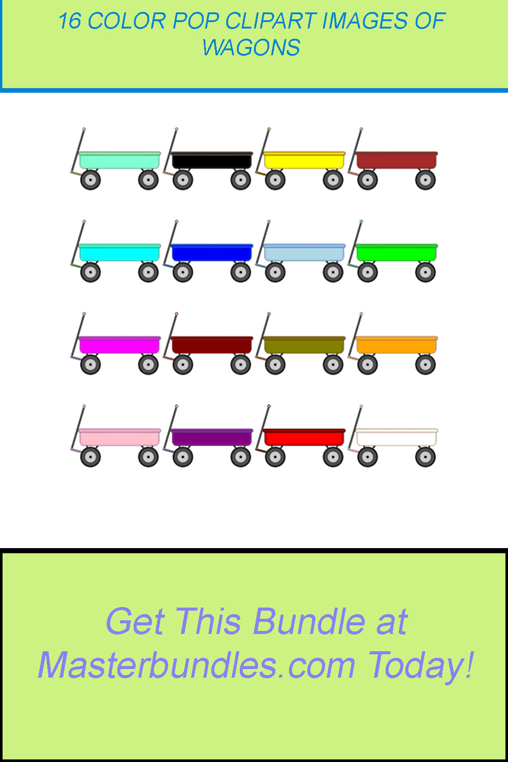 16 COLOR POP CLIPART IMAGES OF WAGONS pinterest preview image.