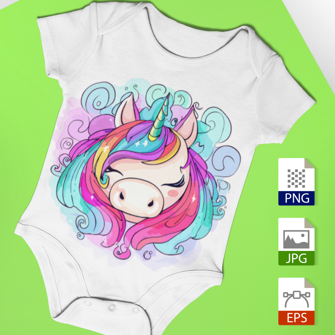 Whimsical Baby Unicorn Bliss cover image.