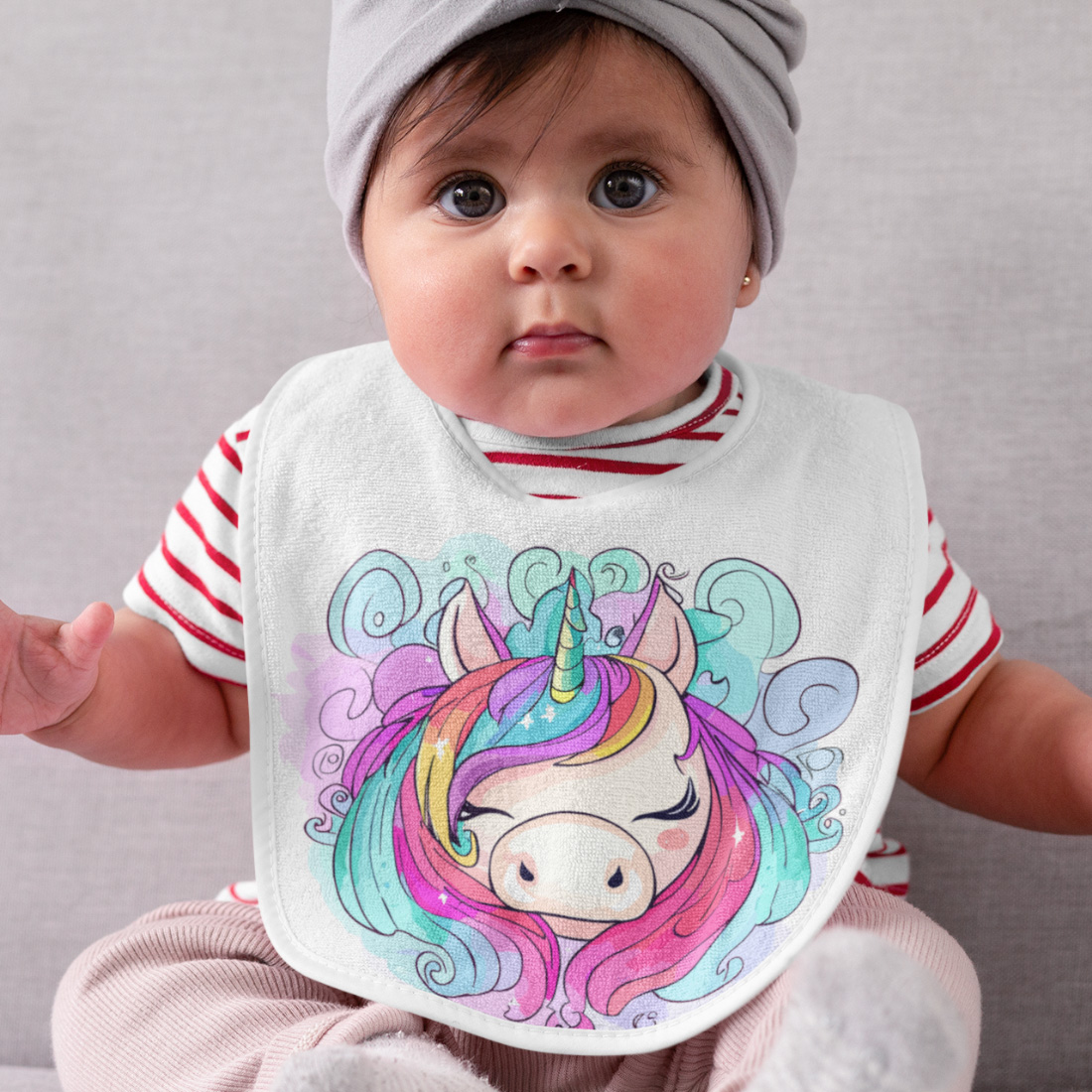 Whimsical Baby Unicorn Bliss pinterest preview image.