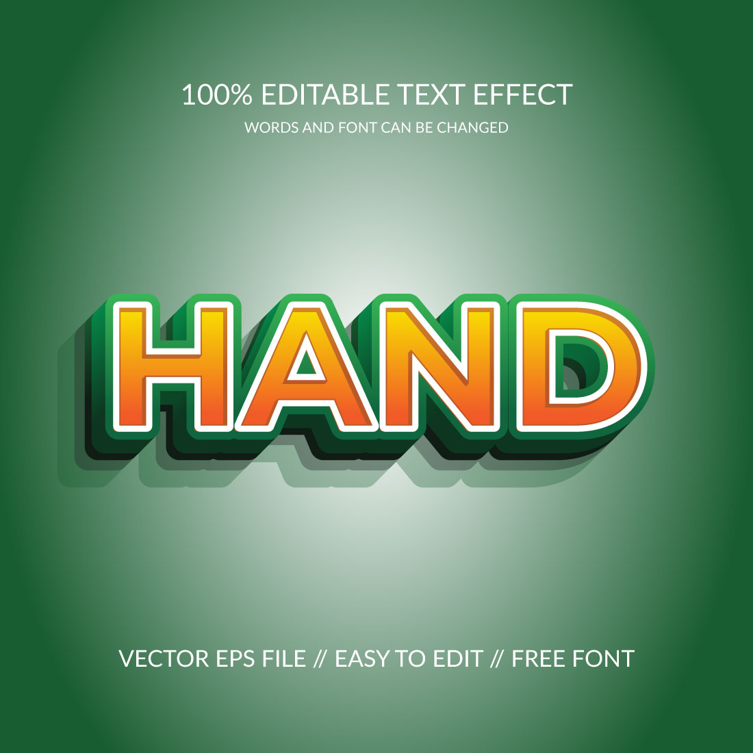 Hand text effect cover image.
