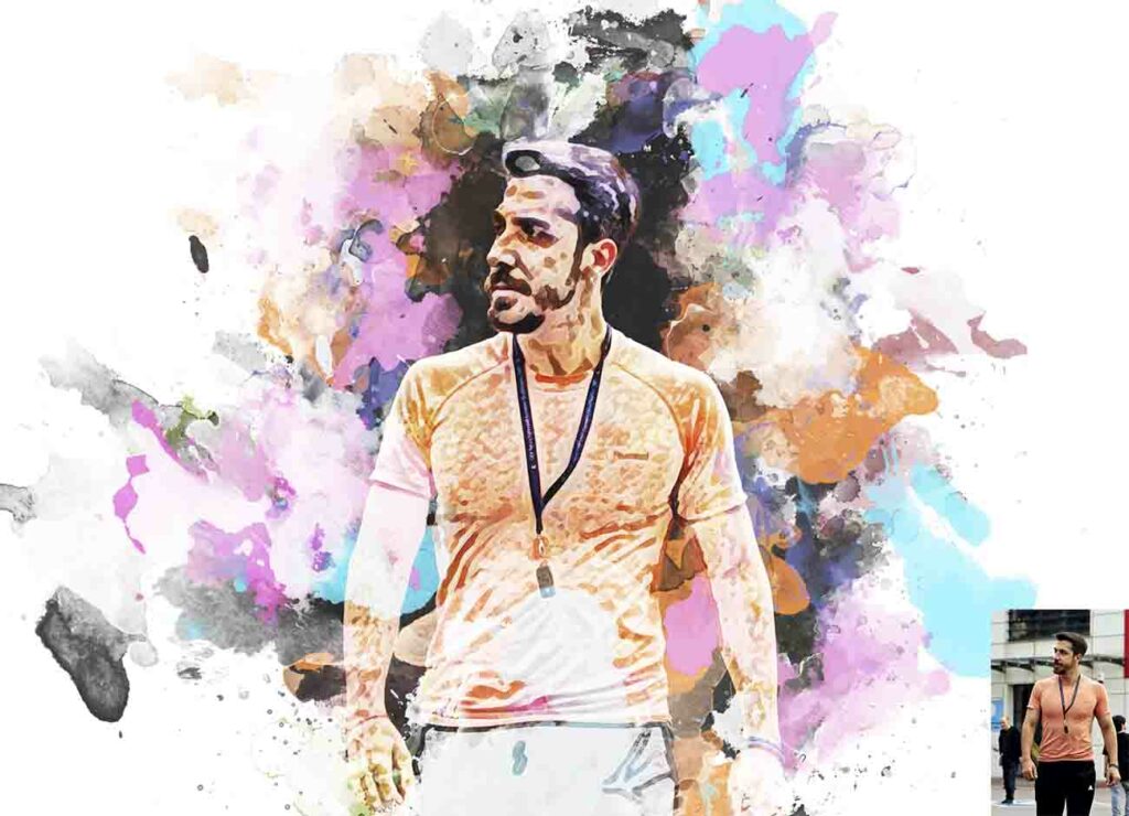 Great Watercolor Art Photoshop Action - MasterBundles