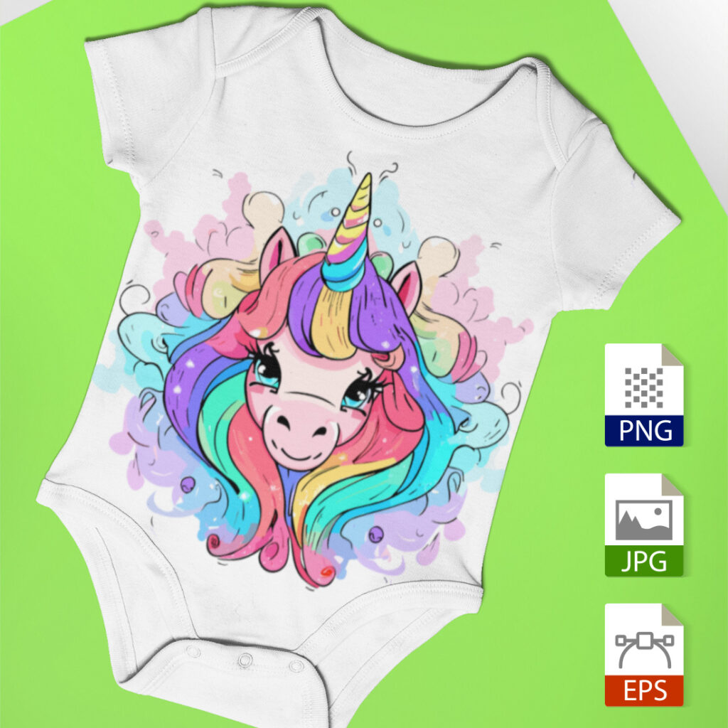 Cute And Colorful Unicorn World Masterbundles