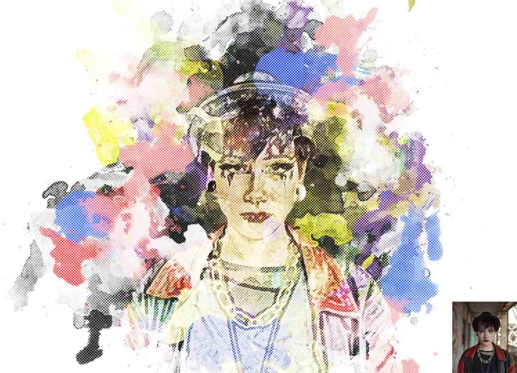 Great Watercolor Art Photoshop Action - MasterBundles