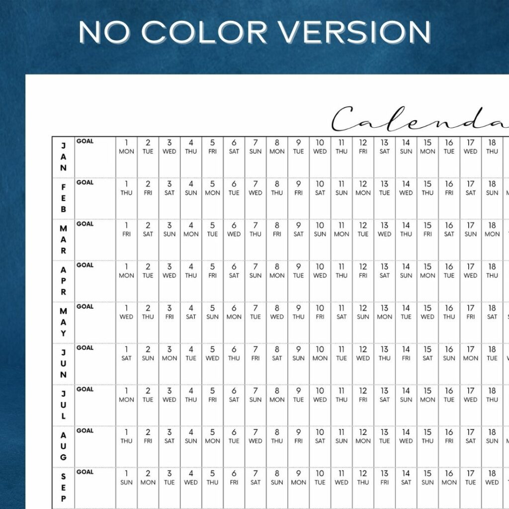 2024 Wall Calendar Set | 3 Version | PNG & PDF Printable - MasterBundles