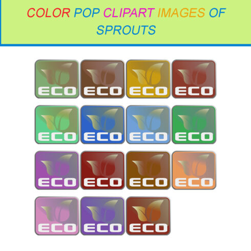 15 COLOR POP CLIPART IMAGES OF SPROUTS cover image.
