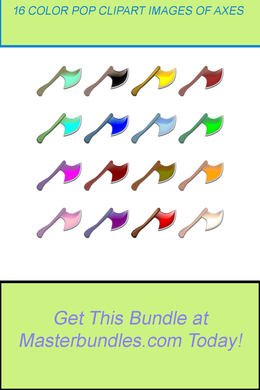 16 COLOR POP CLIPART IMAGES OF AXES pinterest preview image.