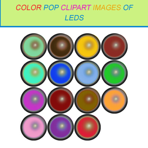 15 COLOR POP CLIPART IMAGES OF LEDS cover image.