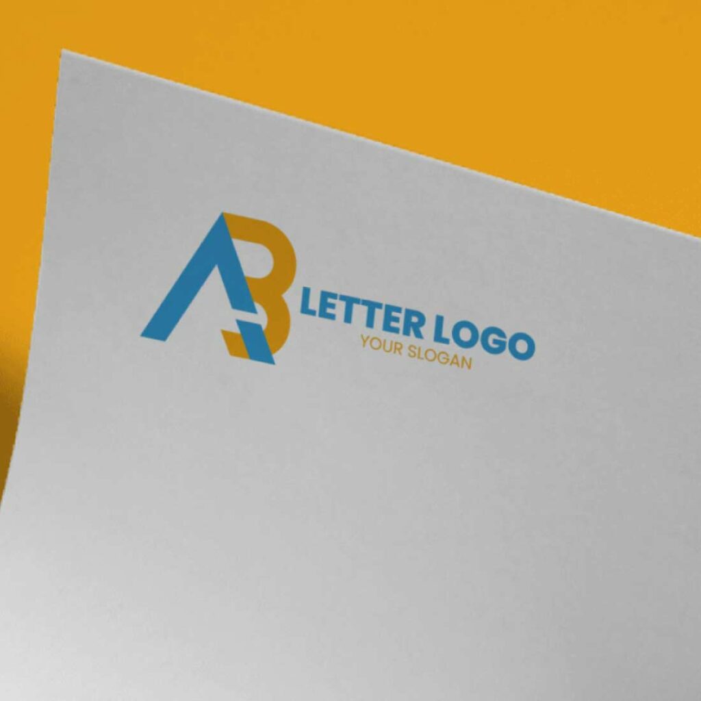 AB letter logo template - MasterBundles