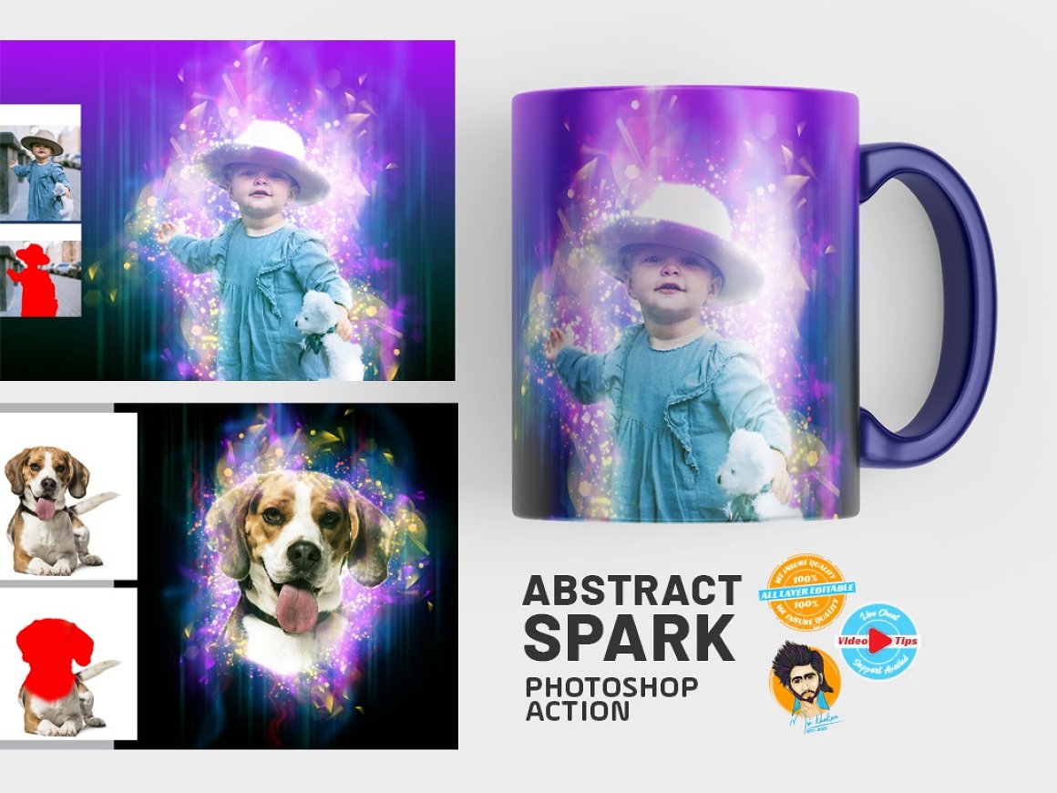 abstract spark photoshop actions 1 549