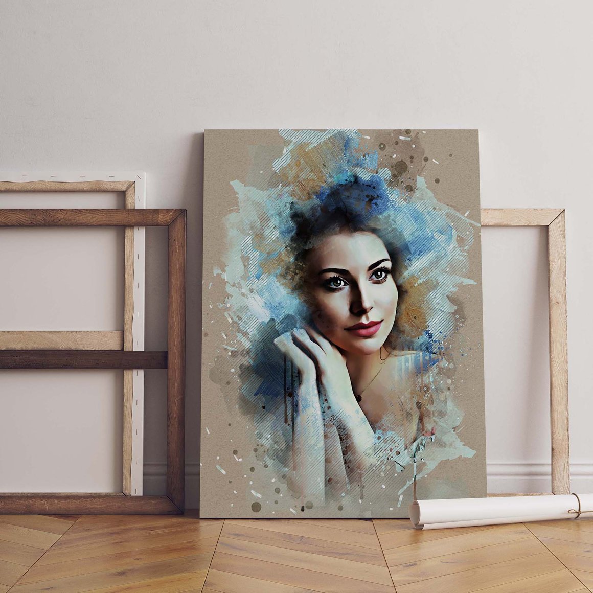 abstract watercolor portrait effect 01 531