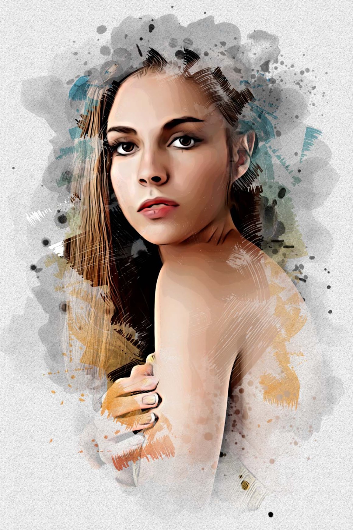 abstract watercolor portrait effect 10 a 389