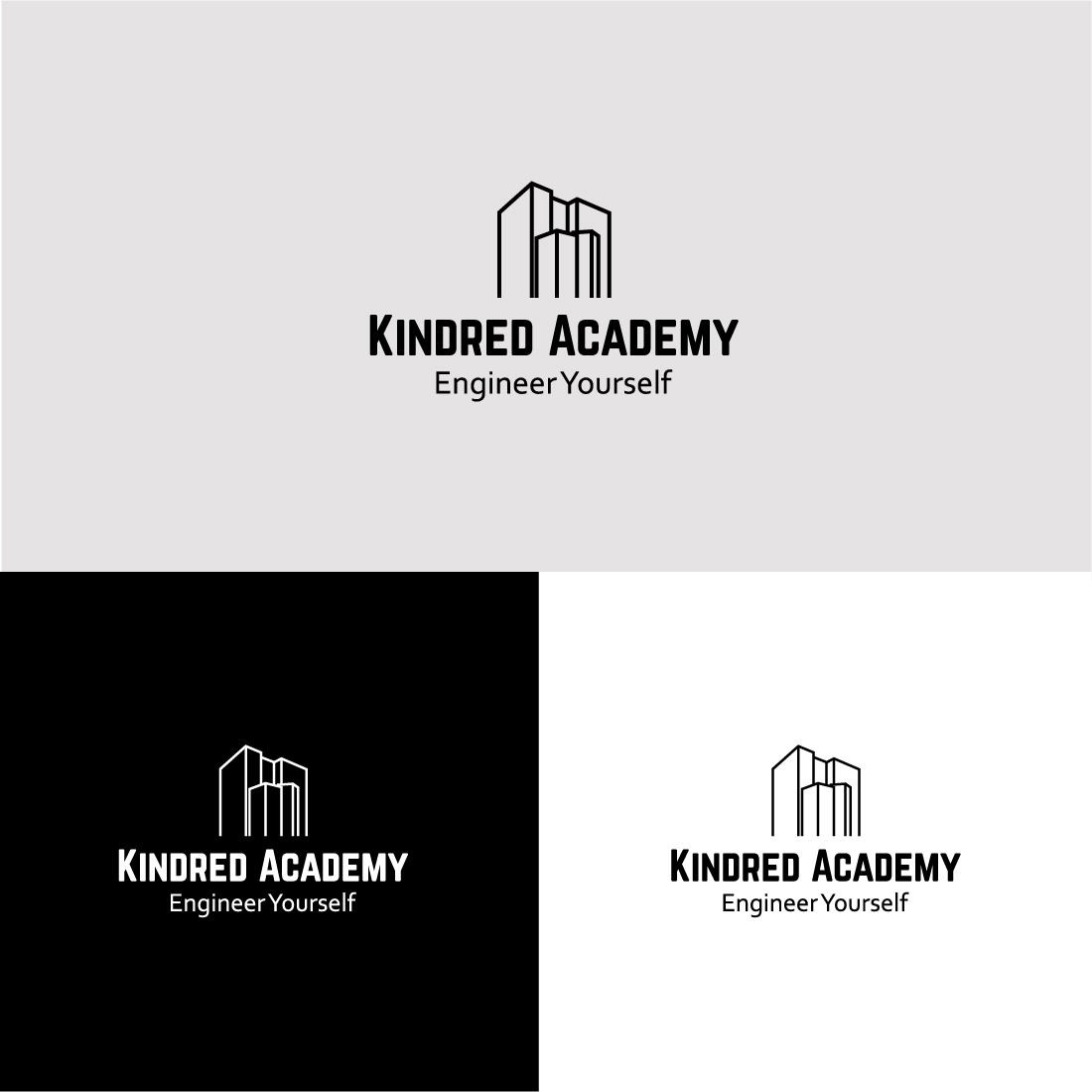 academy logo, building logo, school logo cover image.