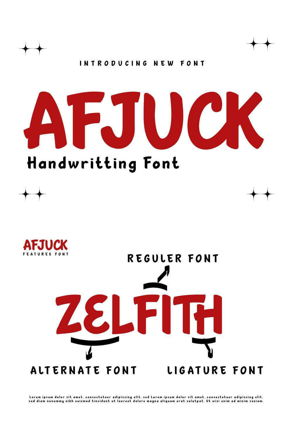 AFJUCK | Handwriting Display pinterest preview image.