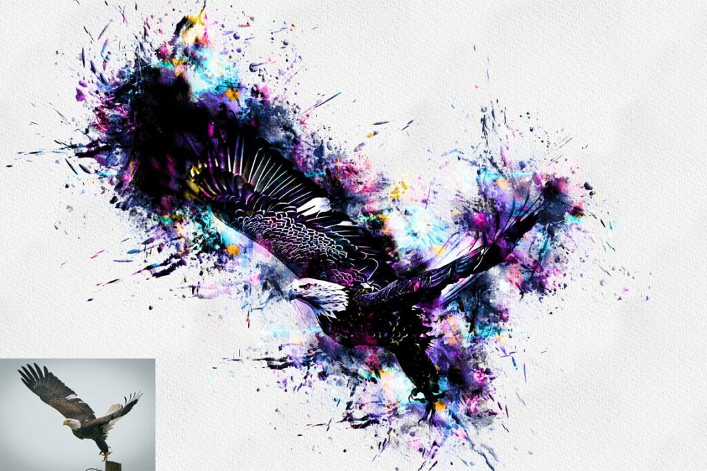 Alcohol Ink Photo Effect - MasterBundles