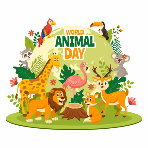 15 World Animal Day Illustration cover image.